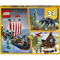 Конструктор LEGO Creator Корабель вікінгів і Мідгардський змій (31132) зображення 10