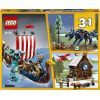 Конструктор LEGO Creator Корабель вікінгів і Мідгардський змій (31132) зображення 10