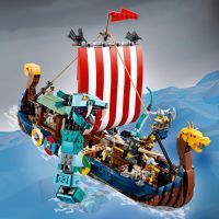 Конструктор LEGO Creator Корабель вікінгів і Мідгардський змій (31132) зображення 7