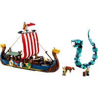 Конструктор LEGO Creator Корабель вікінгів і Мідгардський змій (31132) зображення 9