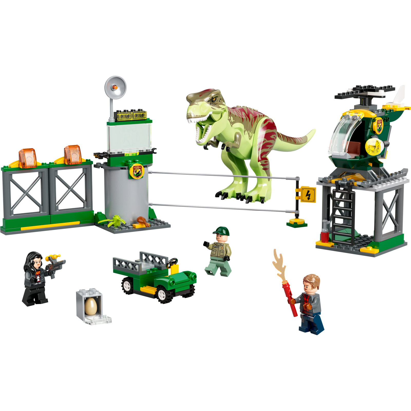 Конструктор LEGO Jurassic World Побег Тиранозавра 140 деталей (76944) изображение 9
