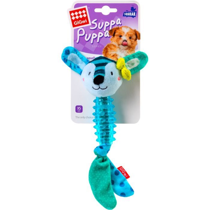 Игрушка для собак GiGwi Suppa Puppa Заяц с пискавкой 15 см (75027) изображение 2