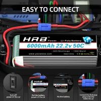 Аккумулятор для дрона HRB Lipo 6s 22.2V 6000mAh 50C Battery (HR-6000MAH-6S-50C) изображение 5