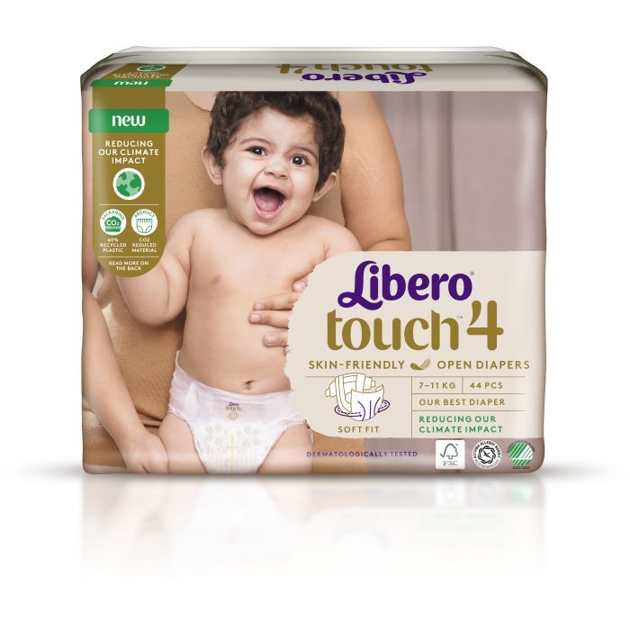 Подгузники Libero Touch Размер 4 (7-11 кг) 44 шт (7322541750217) изображение 2