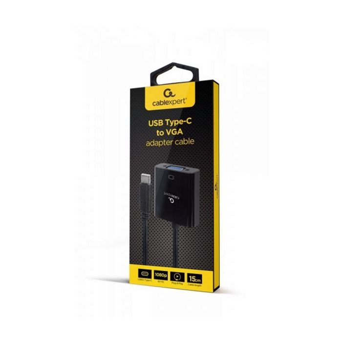 Переходник Cablexpert USB-C to VGA/Full HD60Hz (A-CM-VGAF-01) изображение 2