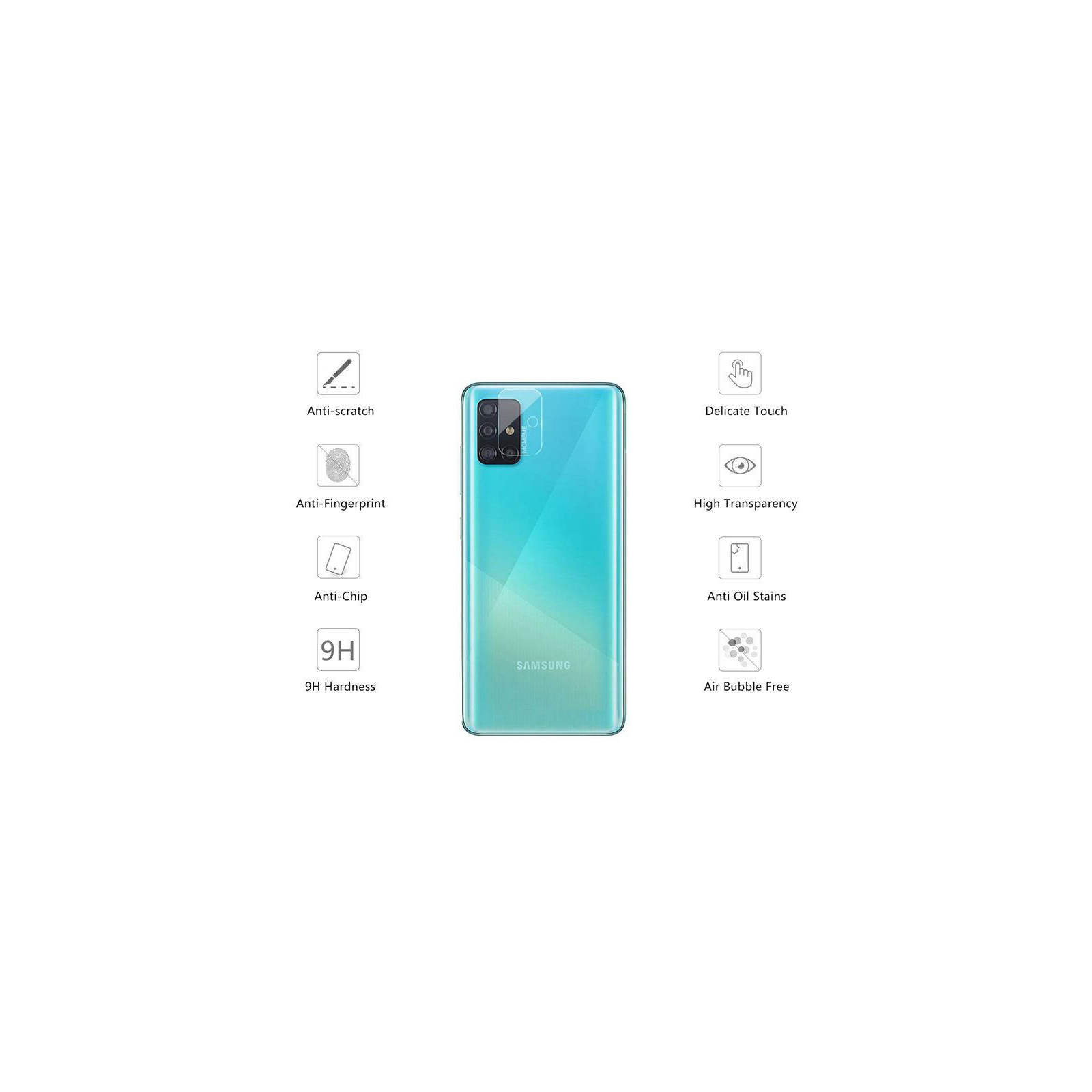 Стекло защитное Drobak camera Samsung Galaxy M51 (232331) изображение 2