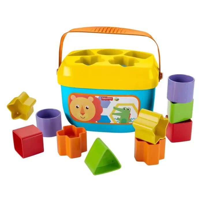 Розвиваюча іграшка Fisher-Price Відерце з кубиками Яскраве (FFC84) зображення 2