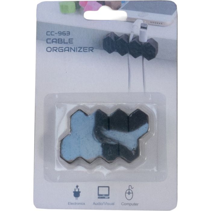 Тримач для кабелю Extradigital CC-963 Cable Clips, Black (KBC1808) зображення 4
