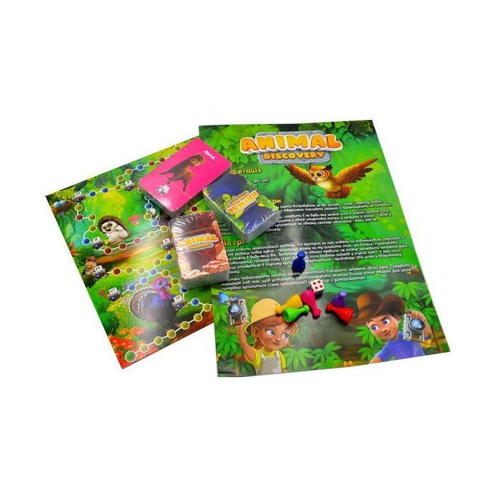 Настільна гра Danko Toys Animal Discovery, українська (G-AD-01-01U) зображення 3