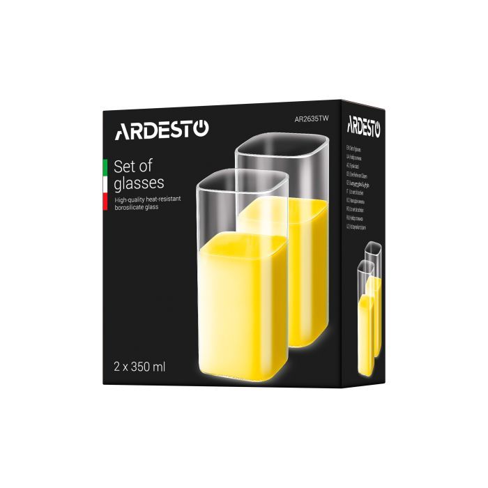 Набір склянок Ardesto Twins 350 мл (AR2635TW) зображення 3