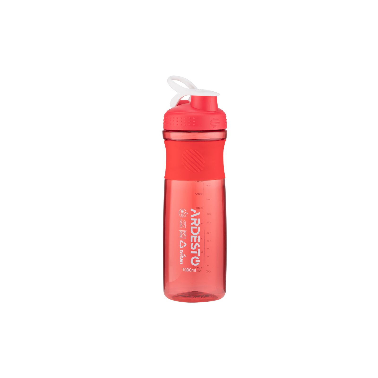 Пляшка для води Ardesto Smart Bottle 1000 мл Red (AR2204TR) зображення 2