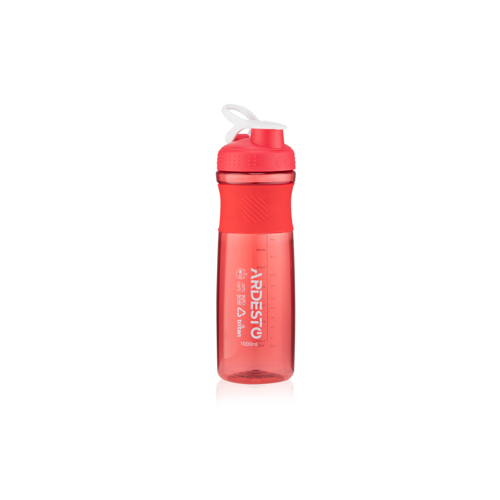 Бутылка для воды Ardesto Smart Bottle 1000 мл Grey (AR2204TG)