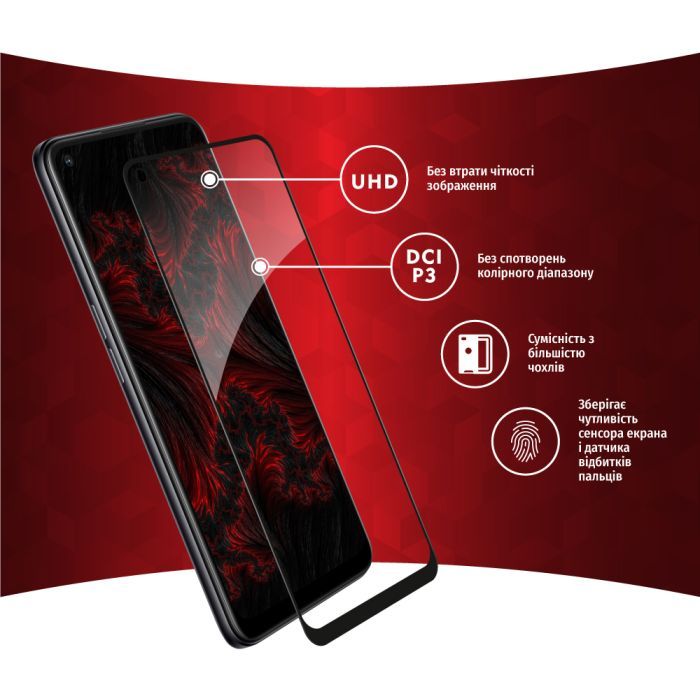 Скло захисне Intaleo Full Glue Oppo A96 (1283126522178) зображення 3