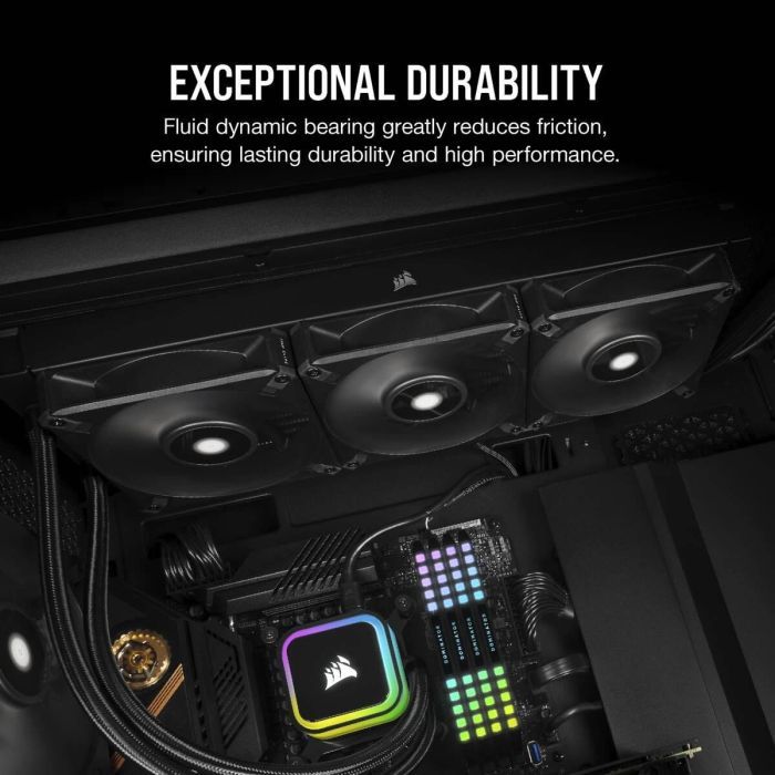 Кулер для корпуса Corsair AF120 Elite High-Performance Black (CO-9050140-WW) изображение 6