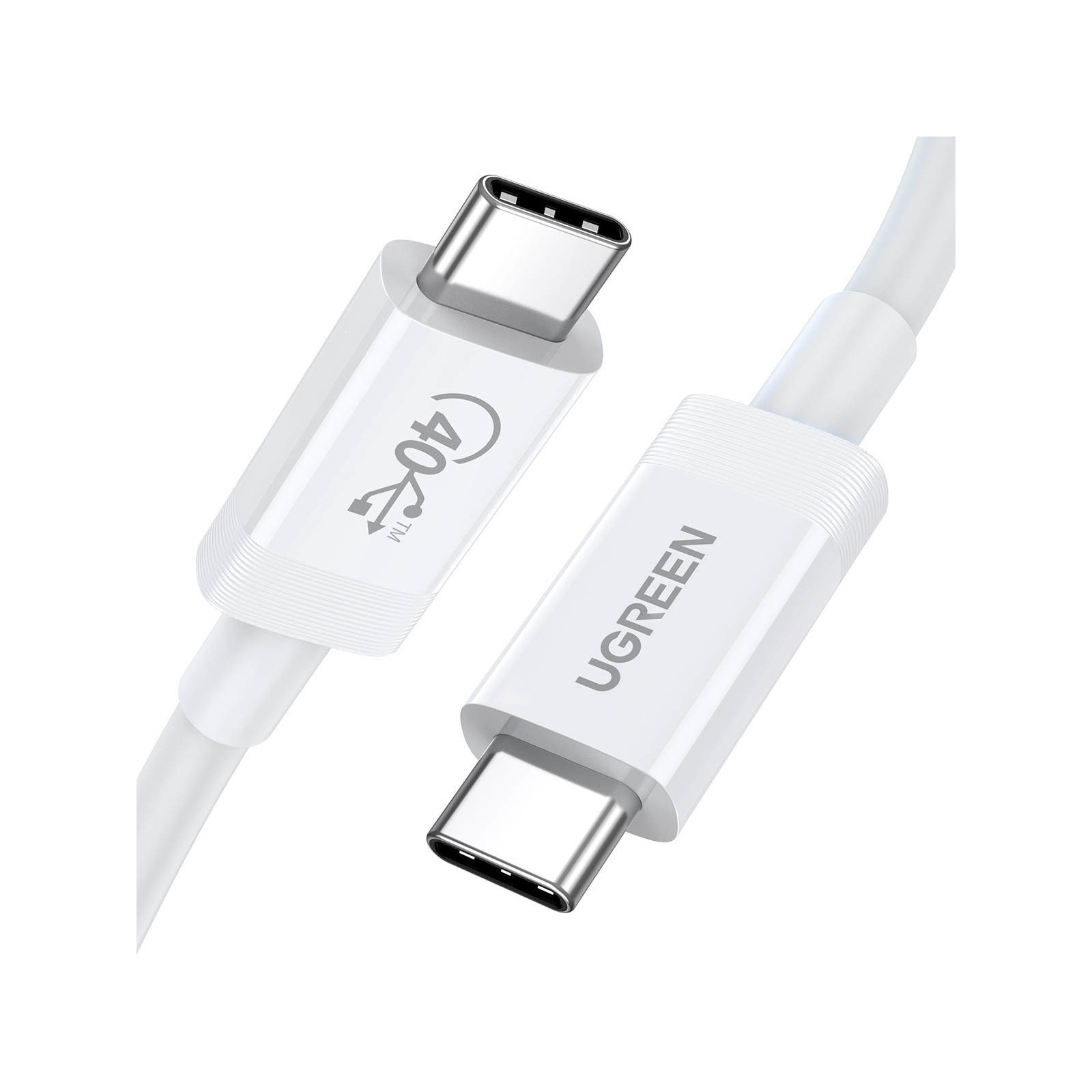 Дата кабель USB-C to USB-C 2.0m USB 4.0 5A 100W US506 Black Ugreen (40113)