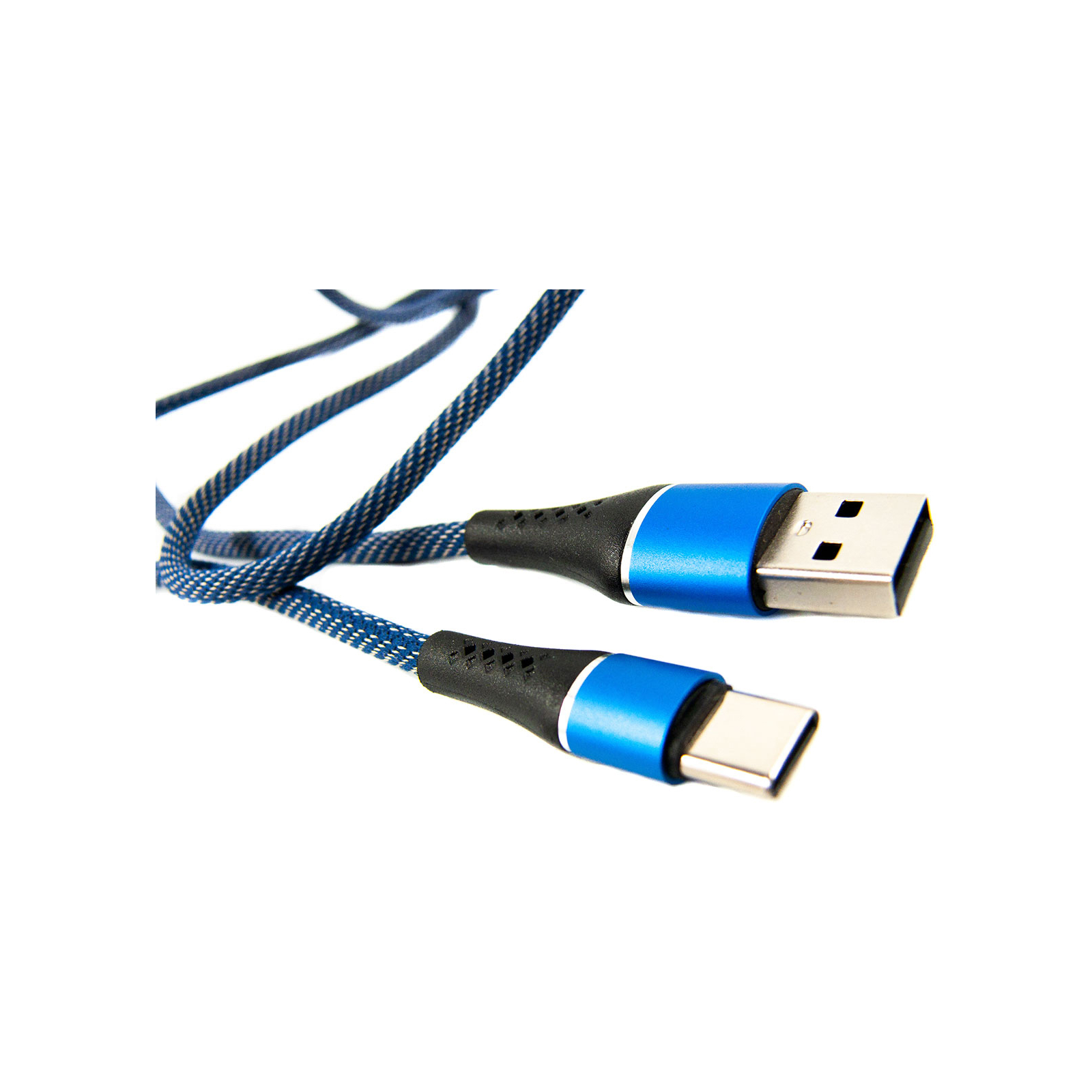 Дата кабель USB 2.0 AM to Type-C 1.0m blue Dengos (NTK-TC-MT-JEANS) изображение 3