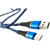 Дата кабель USB 2.0 AM to Type-C 1.0m blue Dengos (NTK-TC-MT-JEANS) зображення 3