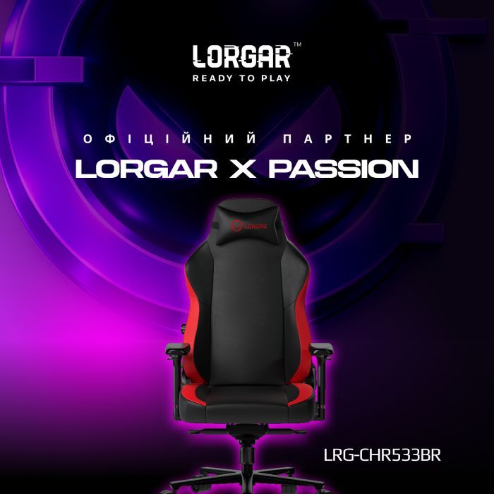 Кресло игровое Lorgar Embrace 533 Black/Red (LRG-CHR533BR) изображение 2