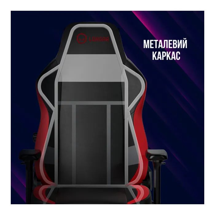 Кресло игровое Lorgar Embrace 533 Black/Red (LRG-CHR533BR) изображение 7