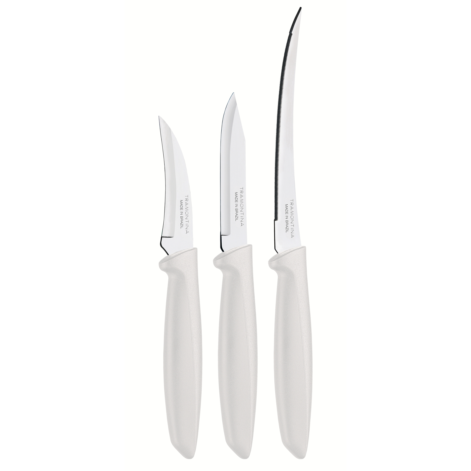 Набор ножей Tramontina Plenus Light Grey 3 шт (23498/312)