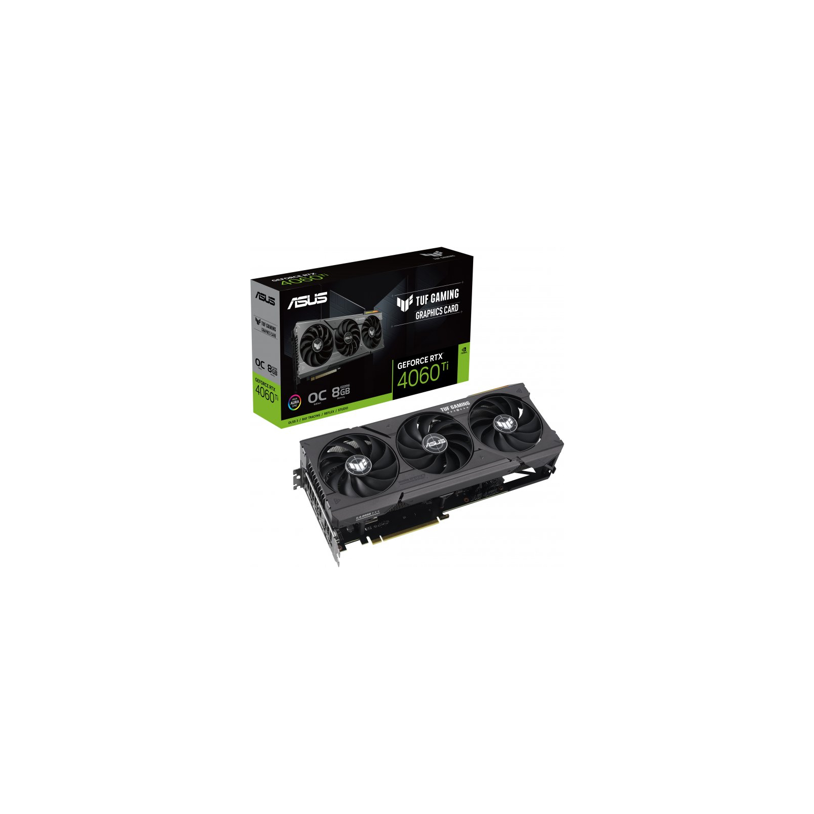 Видеокарта ASUS GeForce RTX4060Ti 8Gb TUF OC GAMING (TUF-RTX4060TI-O8G-GAMING) изображение 3