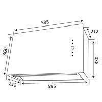 Вытяжка кухонная Ventolux PUNTO 60 BK (1000) TC MM BOX изображение 7