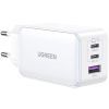 Зарядное устройство Ugreen USB-A+2*USB-C 65W GaN Tech Fast White (CD224/15334) изображение 2