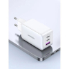 Зарядний пристрій Ugreen USB-A+2*USB-C 65W GaN Tech Fast White (CD224/15334) зображення 3