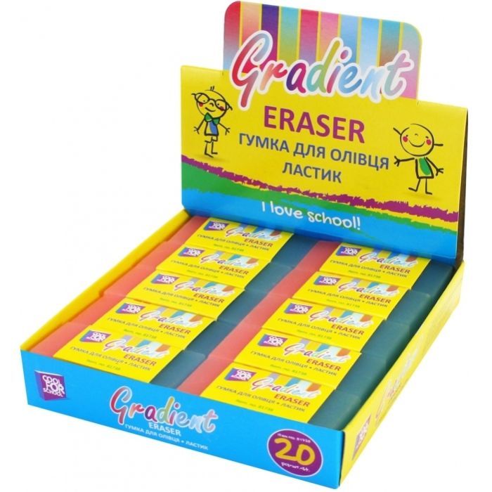 Гумка Cool For School для олівця PVC в індивідуальній упаковці Gradient (CF81738) зображення 2