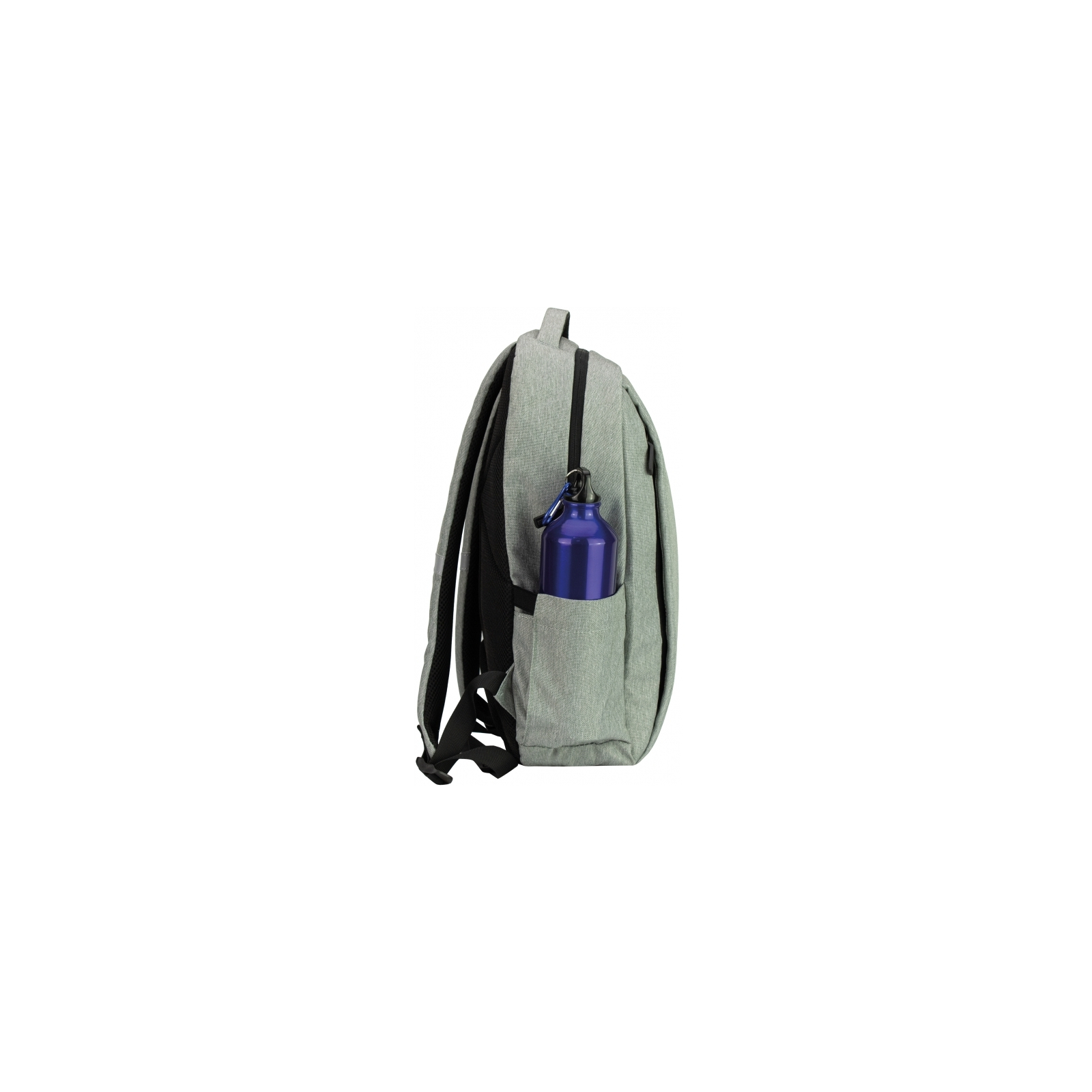 Рюкзак школьный Optima 17.5" USB Techno мужской 0.7 кг 16-25 л Светло-серый с выделенными элементами (O97590-03) изображение 4