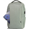 Рюкзак школьный Optima 17.5" USB Techno мужской 0.7 кг 16-25 л Светло-серый с выделенными элементами (O97590-03) изображение 5