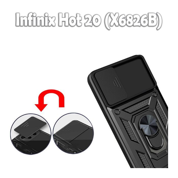 Чехол для мобильного телефона BeCover Military Infinix Hot 20 (X6826B) Black (709089) изображение 5
