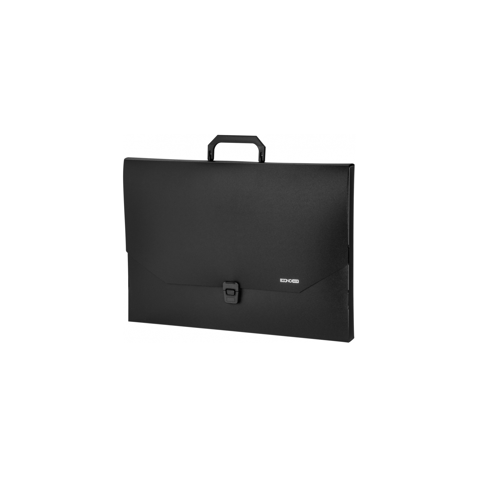 Папка - портфель Economix пластиковый A3 на застежке 1 отделение, черный (E31616)