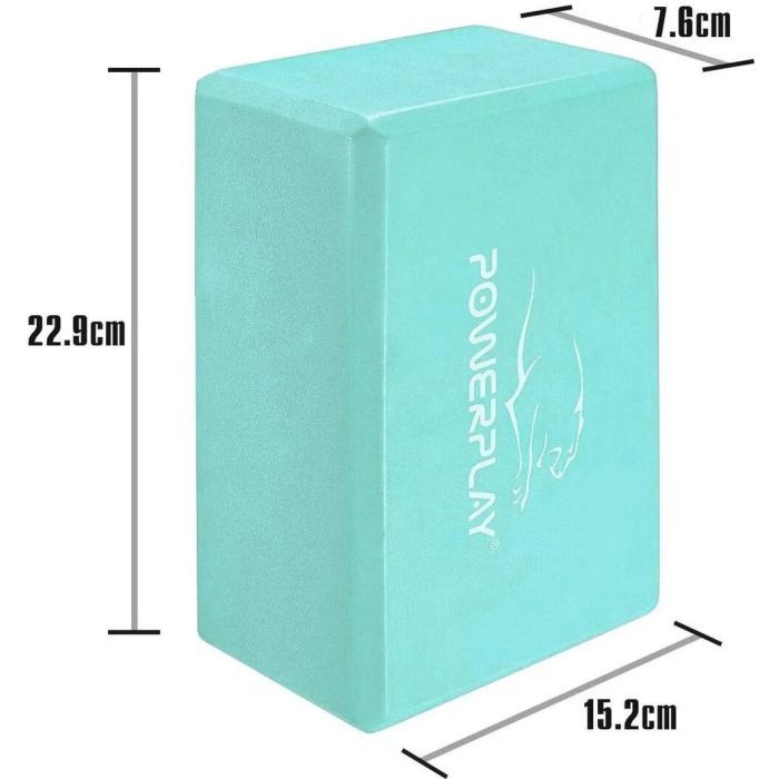 Блок для йоги PowerPlay 4006 Yoga Brick Синий (PP_4006_Blue_Yoga_Brick) изображение 2