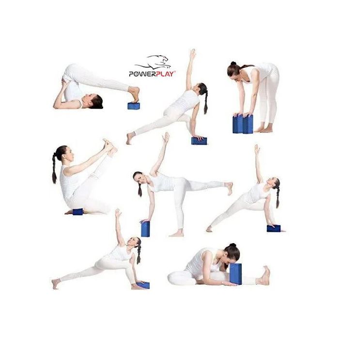 Блок для йоги PowerPlay 4006 Yoga Brick Синий (PP_4006_Blue_Yoga_Brick) изображение 4