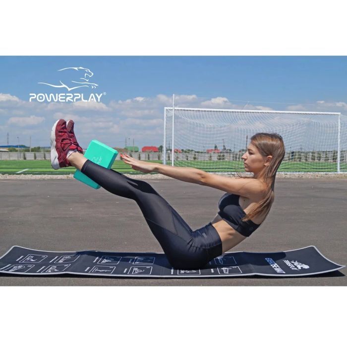 Блок для йоги PowerPlay 4006 Yoga Brick Синий (PP_4006_Blue_Yoga_Brick) изображение 8