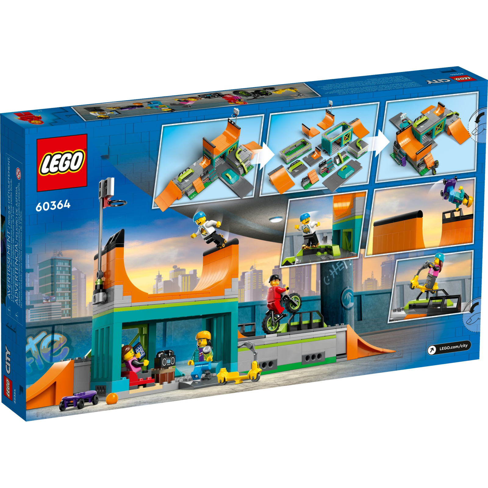 Конструктор LEGO City Вуличний скейтпарк 454 деталей (60364) зображення 10