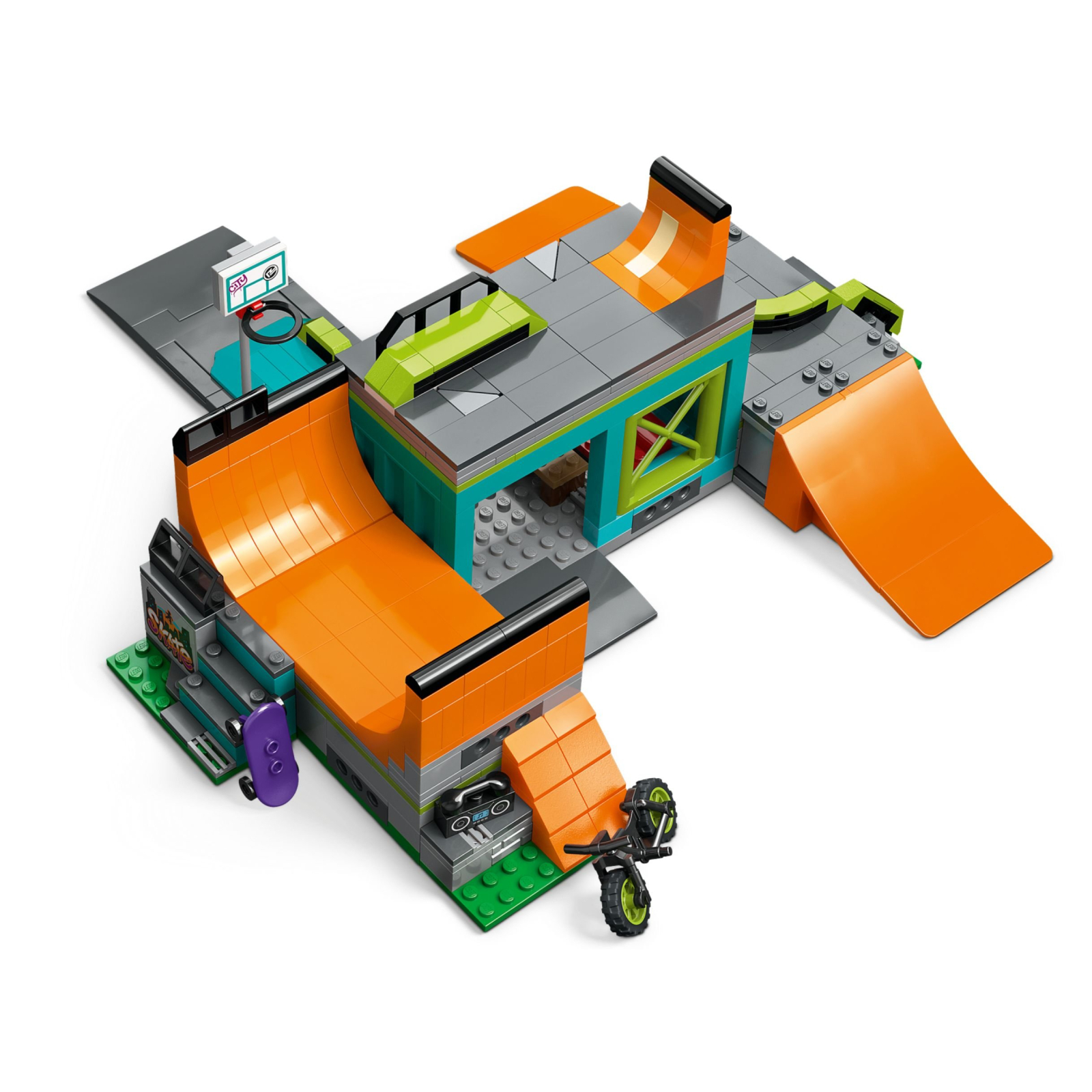 Конструктор LEGO City Уличный скейтпарк 454 деталей (60364) изображение 8