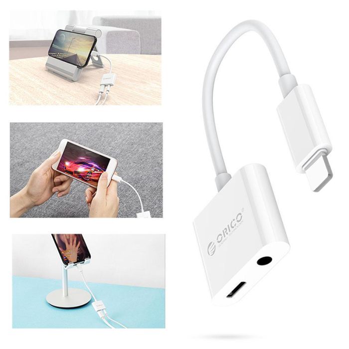 Переходник Lightning to 3.5mm/Lightning 2LT-WH-BP Orico (CA912797) изображение 4