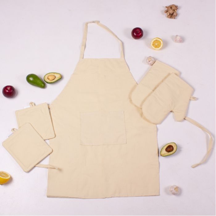 Фартук MirSon Набор 12-0712 Calvina бязь две прихватки + две перчатки-прихватки + фартук (2200006752646) изображение 2