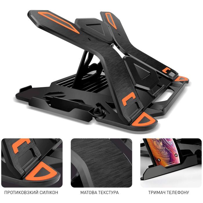 Подставка для ноутбука DYXON FIX 1 Black (DXNLSF1B) изображение 7