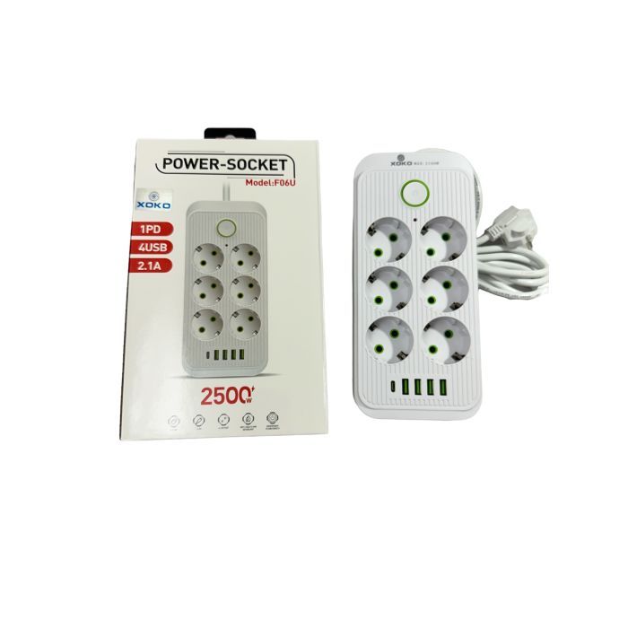 Сетевой фильтр питания XoKo XК-SP6-4-1-WH изображение 2