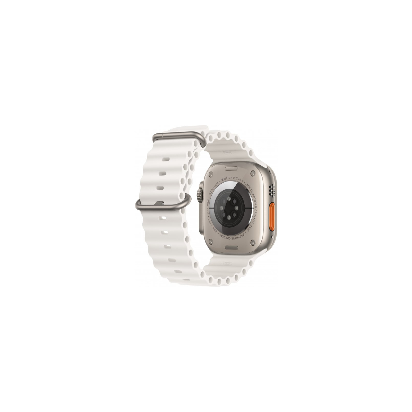 Смарт-годинник Apple Watch Ultra 2 GPS + Cellular, 49mm Titanium Case with Orange Ocean Band (MREH3UL/A) зображення 3