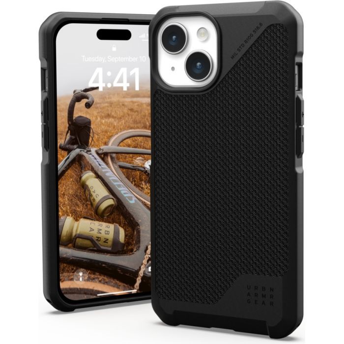 Чехол для мобильного телефона UAG Apple iPhone 15 Metropolis LT Magsafe, Kevlar Black (114315113940) изображение 10