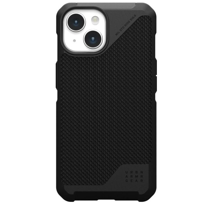 Чехол для мобильного телефона UAG Apple iPhone 15 Metropolis LT Magsafe, Kevlar Black (114315113940)