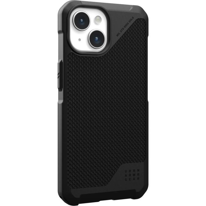 Чехол для мобильного телефона UAG Apple iPhone 15 Metropolis LT Magsafe, Kevlar Black (114315113940) изображение 4