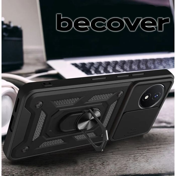 Чехол для мобильного телефона BeCover Military Vivo Y02/Y02A Black (710026) изображение 4