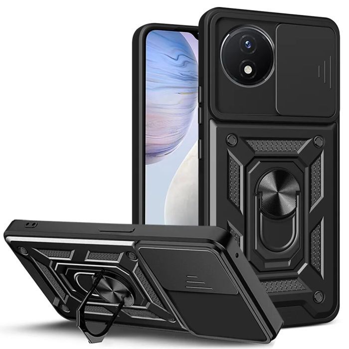 Чехол для мобильного телефона BeCover Military Vivo Y02/Y02A Black (710026) изображение 5