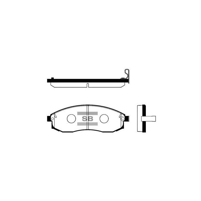 Тормозные колодки HI-Q SP1256
