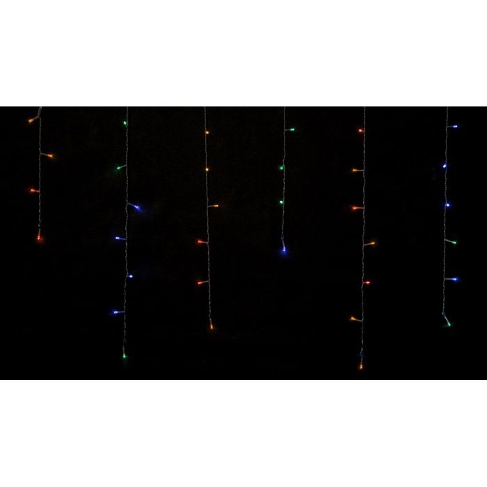 Гирлянда Delux ICICLE 100 LED C 3.2х0.7 м Мульти/Прозрачный IP20 (90015254) изображение 2